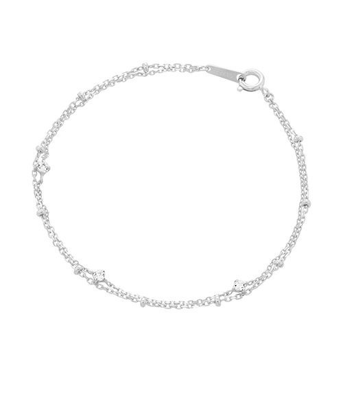 Canal4℃（カナルヨンドシー） ブレスレット K10ホワイトゴールド