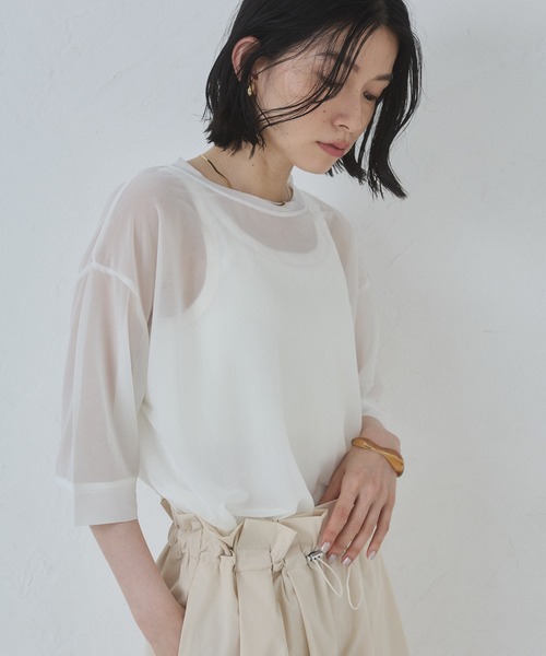 hunch（ハンチ） tシャツ 「WEB限定/別注」シアー 半袖Tシャツ