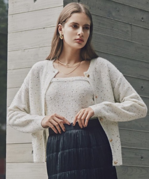 PINKY&DIANNE（ピンキー アンド ダイアン） カーディガン スパンコール