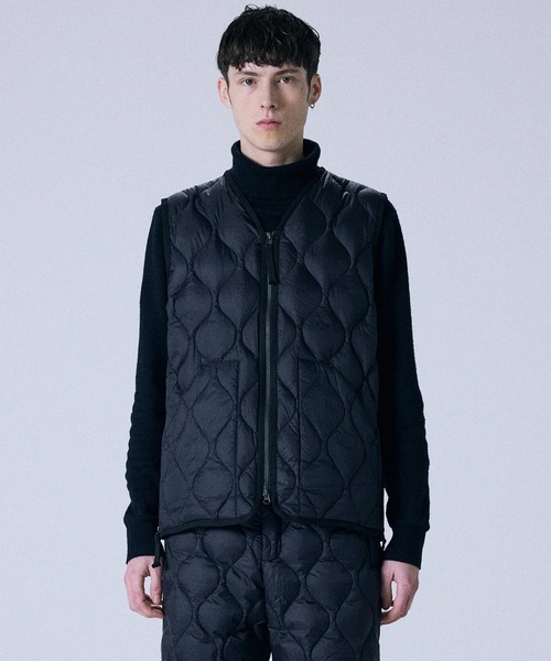 TAION（タイオン） ダウンベスト ベスト MILITARY V NECK W-ZIP DOWN
