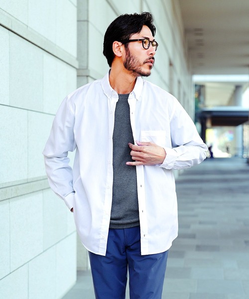 JIGGYS SHOP（ジギーズショップ） シャツ TCブロード ボタンダウン長袖