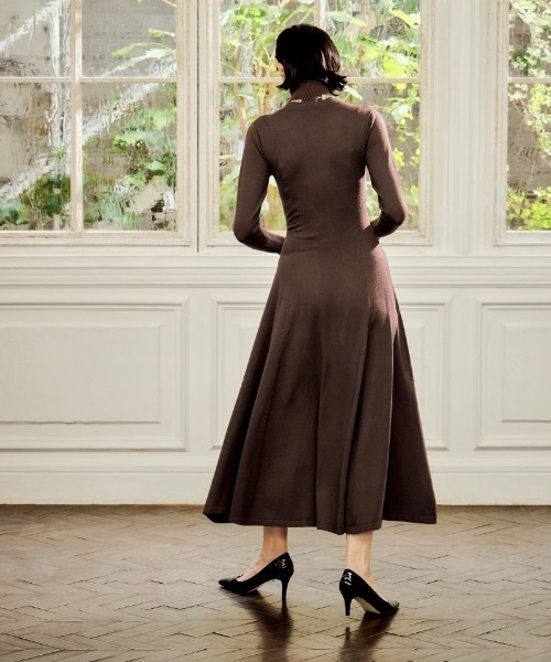 ワンピース タートルニットフレアワンピース : ZOZOTOWN Yahoo!店