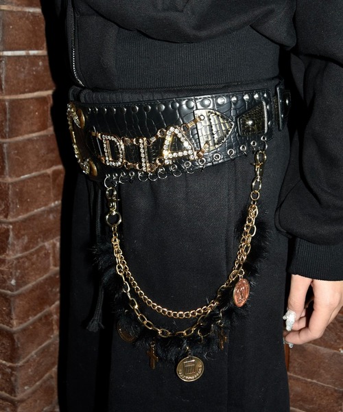 DAIYA（ダイヤ） ベルト オメガバックルチェーンベルト レディース