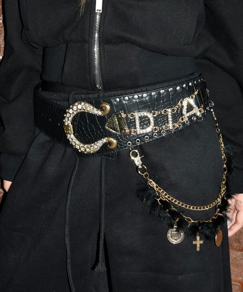 DAIYA（ダイヤ） ベルト オメガバックルチェーンベルト レディース