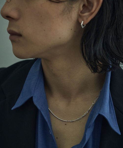 TEN. ネックレス SILVER925 シェードコンビチェーンネックレス SV