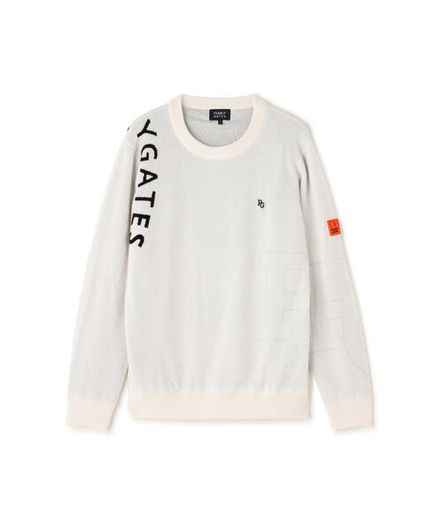 新品タグ付き パーリーゲイツ クルーネックニット サイズL PEARLY （ L