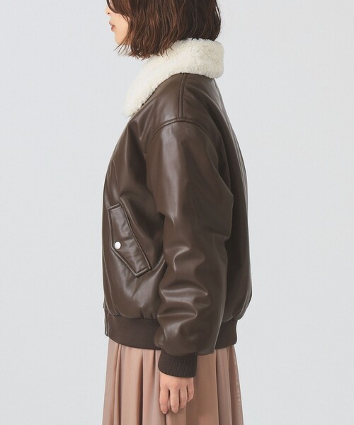 Ray BEAMS（レイ ビームス） ブルゾン アウター フェイクレザー