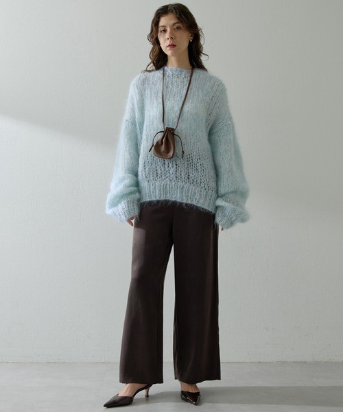 Whim Gazette（ウィム ガゼット） ニット セーター ハンドクルーニット