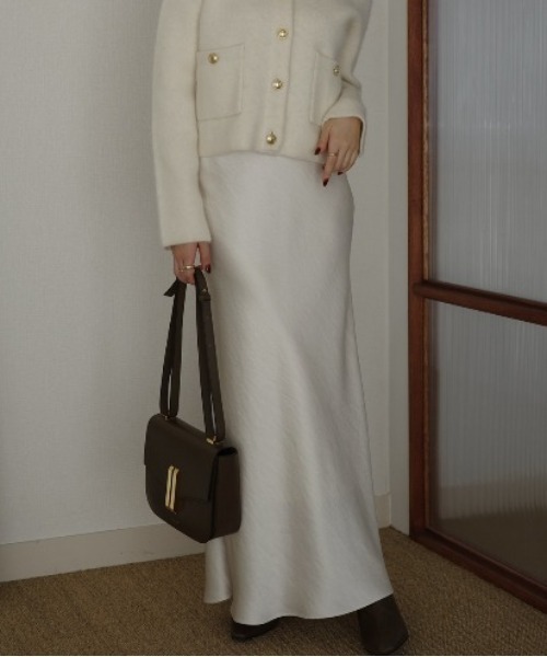 anuans（アニュアンス） スカート サテンナロースカート : ZOZOTOWN