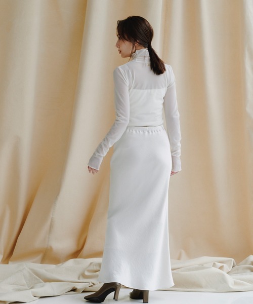 anuans（アニュアンス） スカート サテンナロースカート : ZOZOTOWN