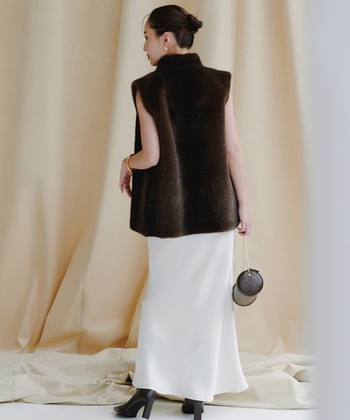 anuans（アニュアンス） スカート サテンナロースカート : ZOZOTOWN