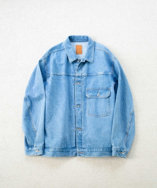 ADAM ET ROPE'（アダムエロペ） デニムジャケット gジャン ブリーチ