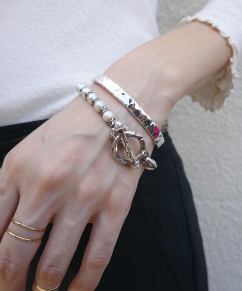 e.m.（イーエム） ブレスレット LESS シルバーバングル レディース