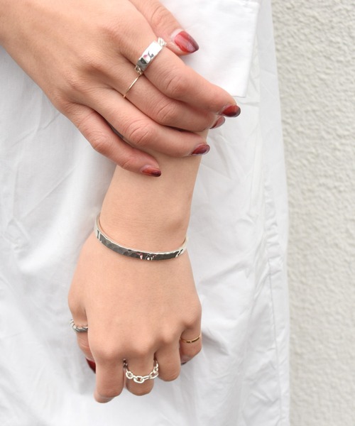 e.m.（イーエム） ブレスレット LESS シルバーバングル レディース