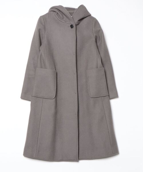 スローブイエナ グレー ロングコート サイズ38 ウール混紡
