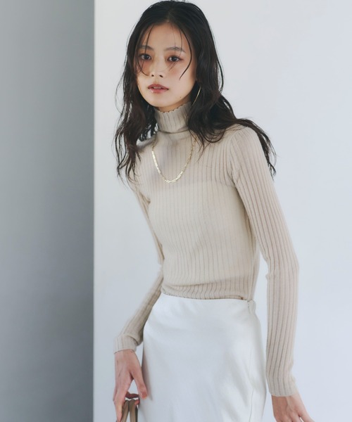 anuans（アニュアンス） ニット セーター カシミヤ100シアー