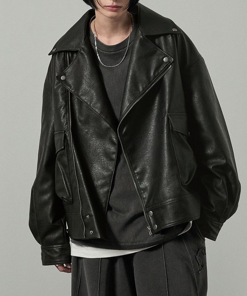 革ジャン ライダース 「Alfred Alex」オーバーサイズダブルライダース