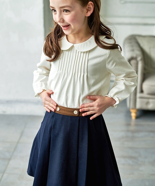 DRESCCO（ドレスコ） スカート ネイビーバイカラープリーツスカート