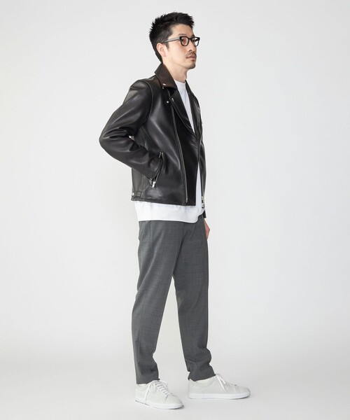 SHIPS（シップス） 革ジャン ライダース SHIPS: ラムレザー ダブル