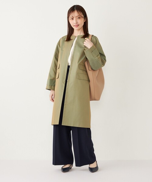 SHIPS Colors（シップスカラーズ） ノーカラーコート コート SHIPS