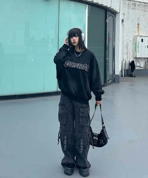 KsG ジーンズ デニム デニムパンツ ベルトデザインカーゴパンツ