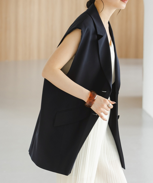 NOBLE（ノーブル） ベスト ジレ コクーンシルエットオーバージレ