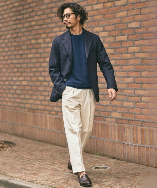 BRITISH MADE パンツ オフィサーパンツ/ポーツマス(コットンドリル