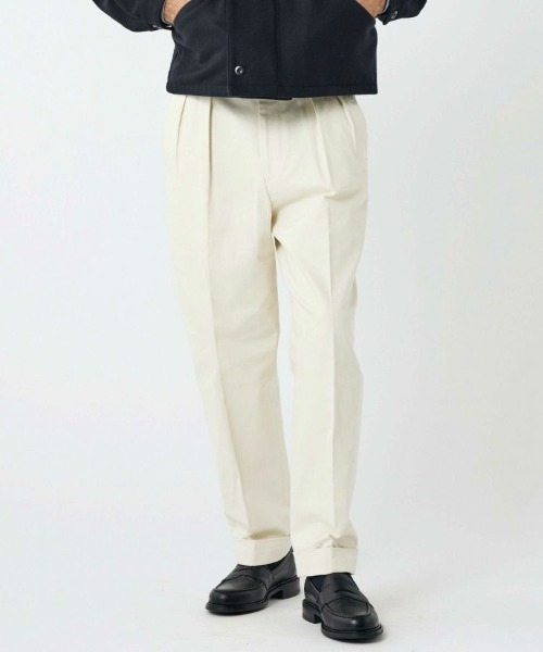 BRITISH MADE パンツ オフィサーパンツ/ポーツマス(コットンドリル