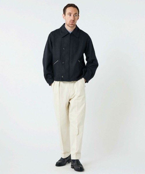 BRITISH MADE パンツ オフィサーパンツ/ポーツマス(コットンドリル