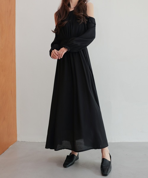 ワンピース オフショルダーロングワンピース : ZOZOTOWN Yahoo!店