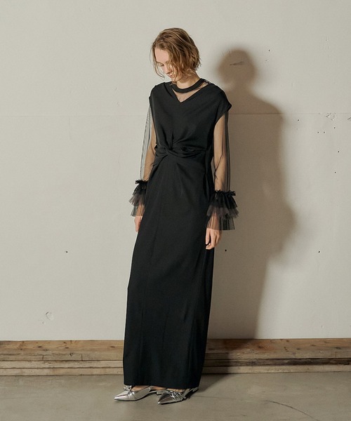 et.UNiVER ドレス Frill sleeve dress : ZOZOTOWN Yahoo!店 - 通販