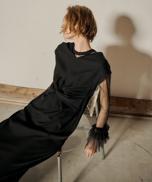 et.UNiVER ドレス Frill sleeve dress : ZOZOTOWN Yahoo!店 - 通販