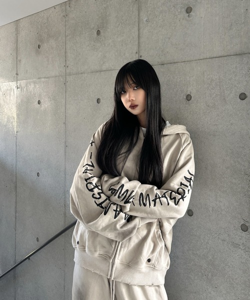 KsG パーカー ドルマンジップフーディー レディース メンズ : ZOZOTOWN