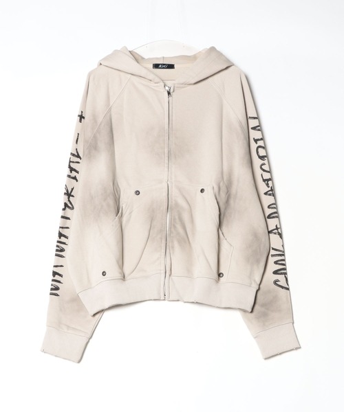 KsG パーカー ドルマンジップフーディー レディース メンズ : ZOZOTOWN