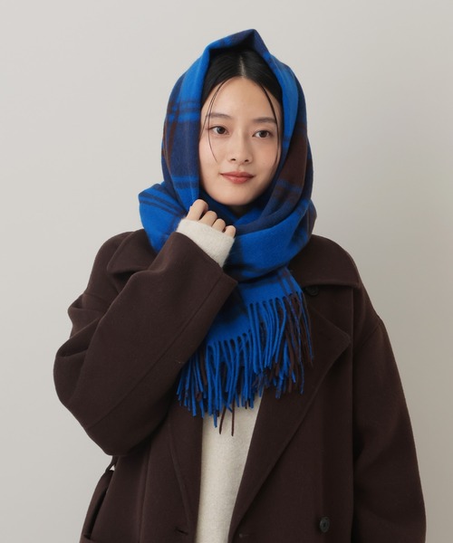 A part by（アパートバイ） ストール マフラー カシミヤコンチェック