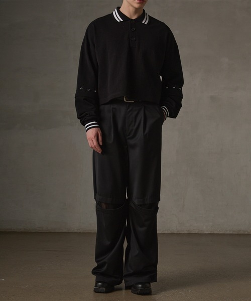 GRANCY スラックス 「GRANCY」Tulle Layereddesign Slacks / チュール