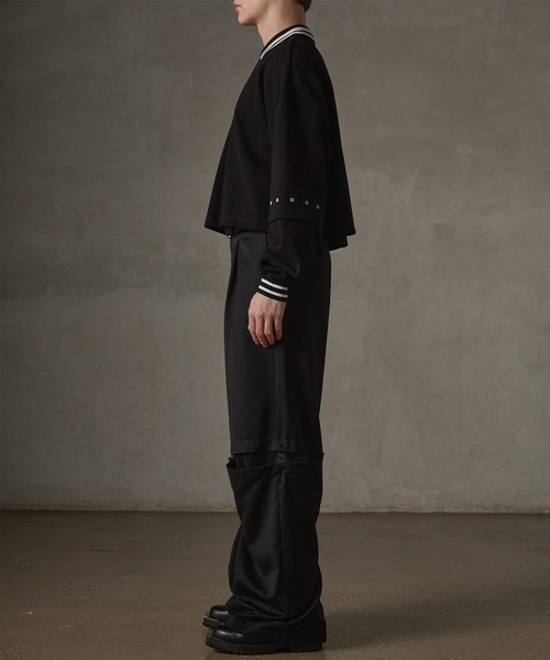 GRANCY スラックス 「GRANCY」Tulle Layereddesign Slacks / チュール