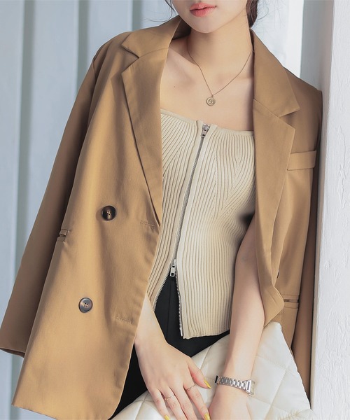 KOBE LETTUCE（神戸レタス） ニット セーター ダブルジップベアトップ