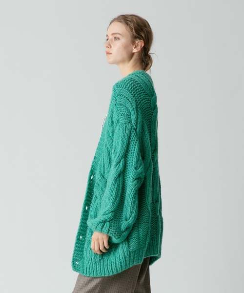 allureville（アルアバイル） カーディガン ビッグケーブルハンド