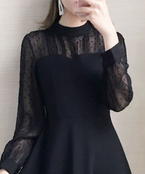 ワンピース ドットシアースリーブ : ZOZOTOWN Yahoo!店 - 通販 - Yahoo