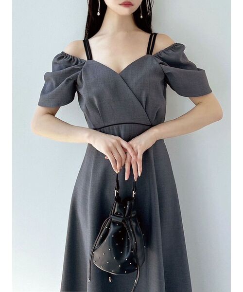 RESEXXY（リゼクシー） ワンピース ダブルストラップフレアワンピース