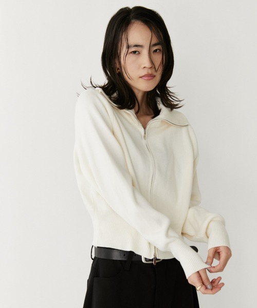 VION ニット セーター Zip Up HighNeck Knit / ジップアップハイネック