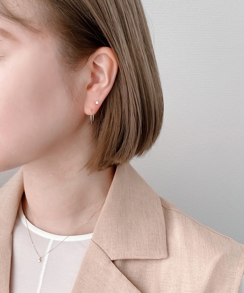 ESTELLE（エステール） ピアス K18 イエローゴールド ダイヤモンド