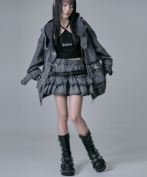 REFLEM（レフレム） スカート 「REFLEM/レフレム」弾丸ベルト付き