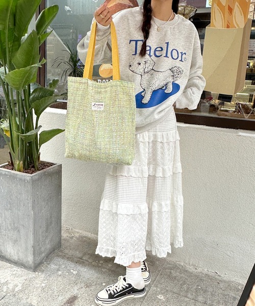 aimoha（アイモハ） トートバッグ パステルツイードトートバッグ