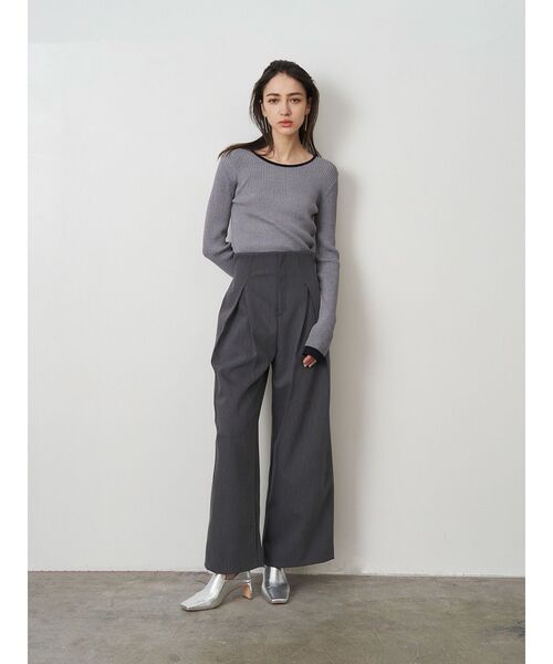 ELENDEEK（エレンディーク） パンツ クリーンタックパンツ レディース