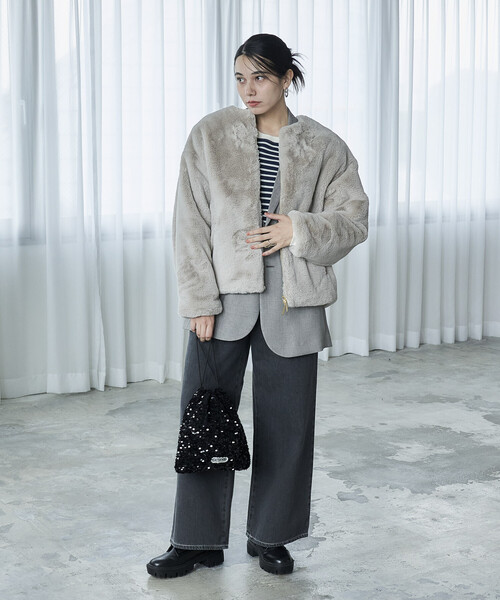 FREAK'S STORE（フリークスストア） ノーカラーコート コート