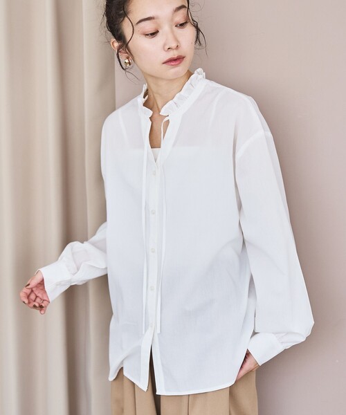 EDIT. FOR LULU（エディットフォールル） 長袖シャツ FREE サックス