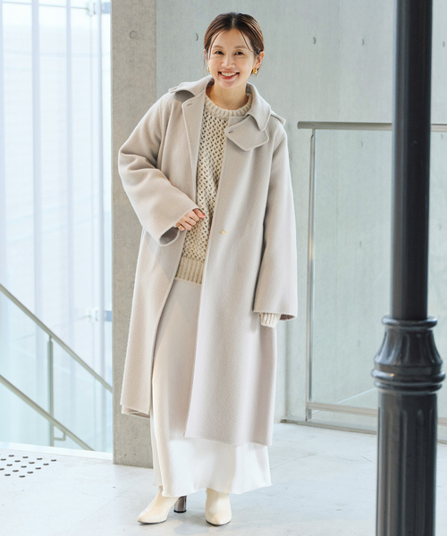 イエナ ダブルモッサコート 38 グレー イエナ ダブルモッサコート 38