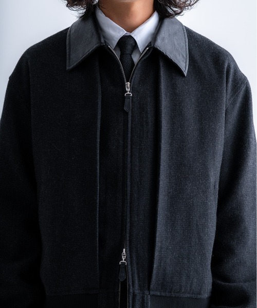 SINSS ブルゾン アウター Tweed short blouson / ツイードショート